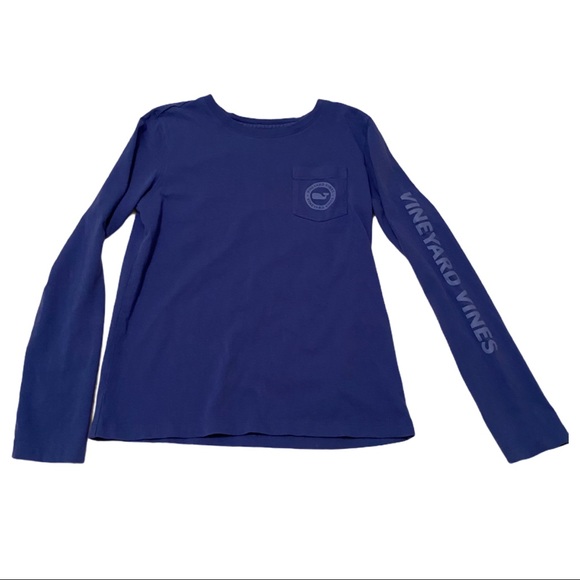 Vineyard Vines Blue Long-sleeve Tshirt Size Small - Picture 2 of 10